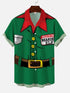 Men's Christmas Funny Graphic Short Sleeve Hawaiian Shirt